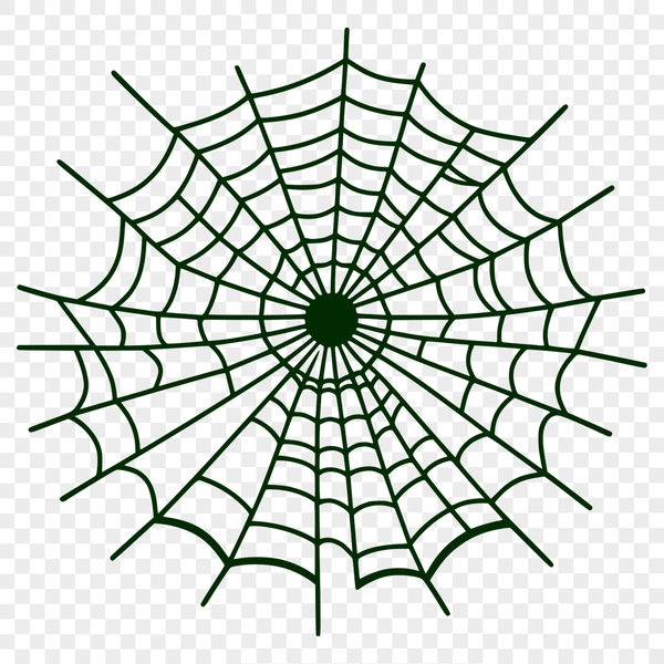 Intricate Web Design in SVG Format A delicate, intricate spider web design in vector format.