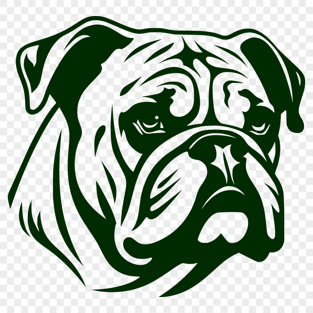 Artistic Bulldog Clipart