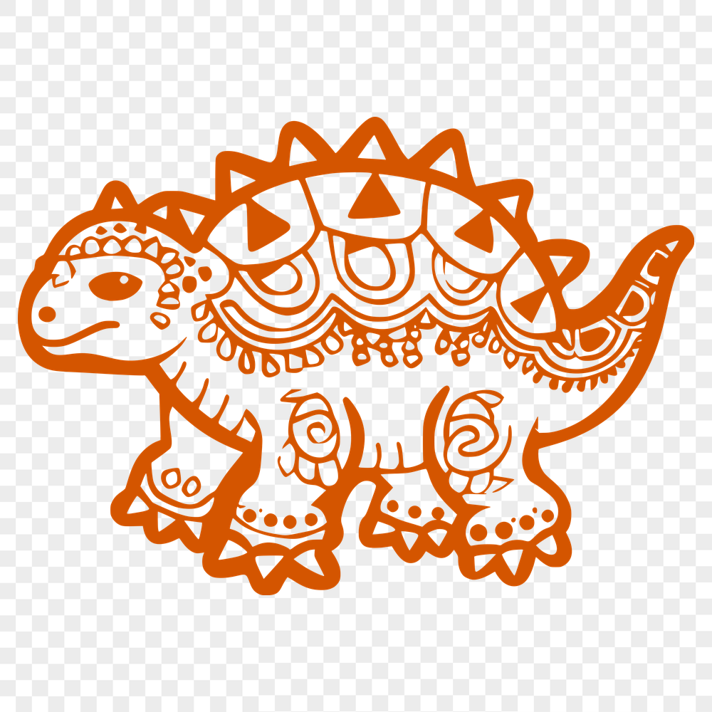 Creative Ankylosaurus Vector Craft File