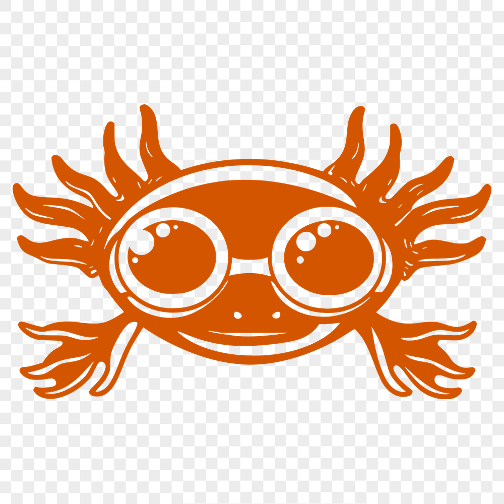 Beautiful Axolotl SVG