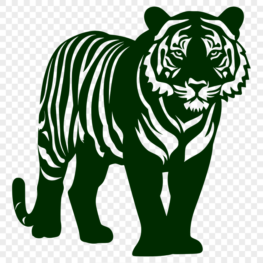 Free Standing Tiger Vector Craft File