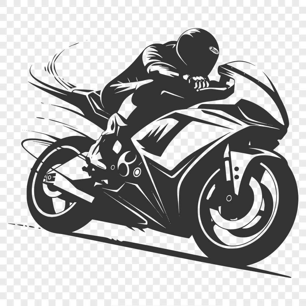 Free Creative Motorcycle Vector Art