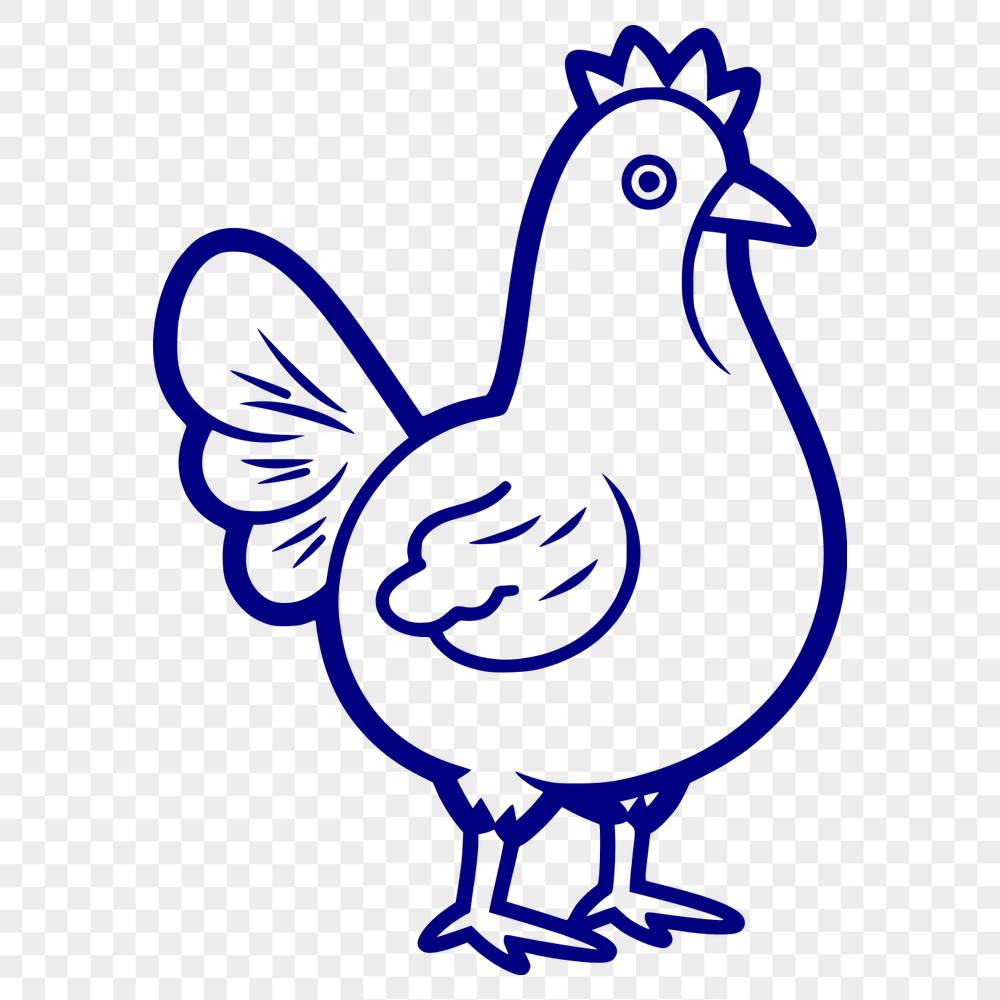 Artistic Chicken Design