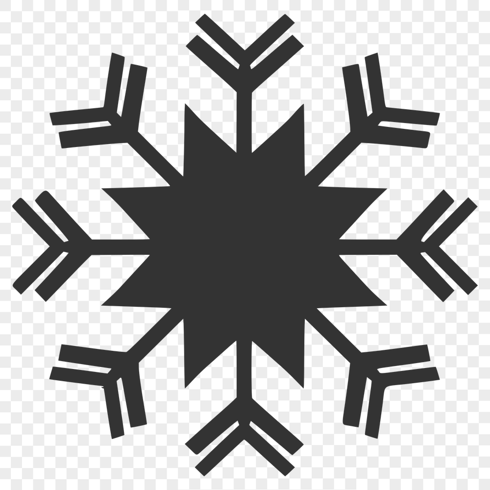 Free Unique Snowflake Silhouette