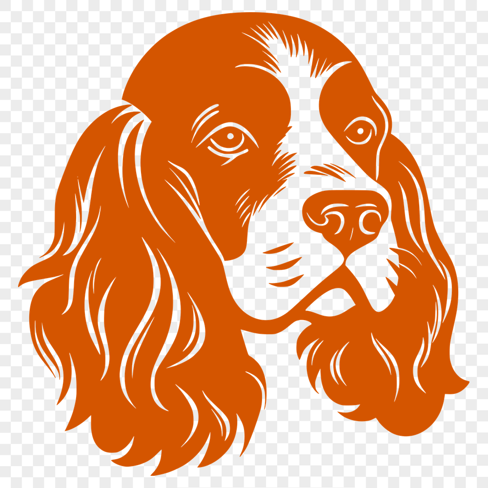 Stunning Cocker Spaniel Clip Art