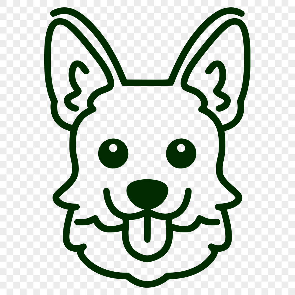 Free Unique Corgi Simple Line Drawing