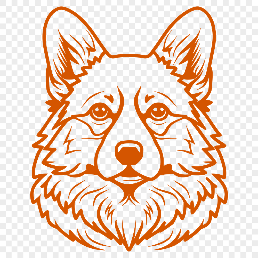 Free Creative Corgi Vector Illustration