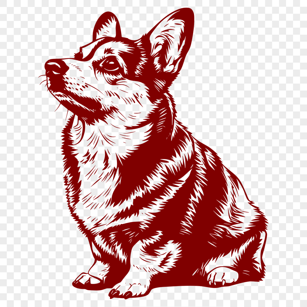 Free Corgi Vector Drawing