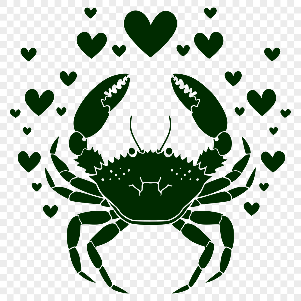 Stunning Crab SVG, PNG, PDF And DXF Files