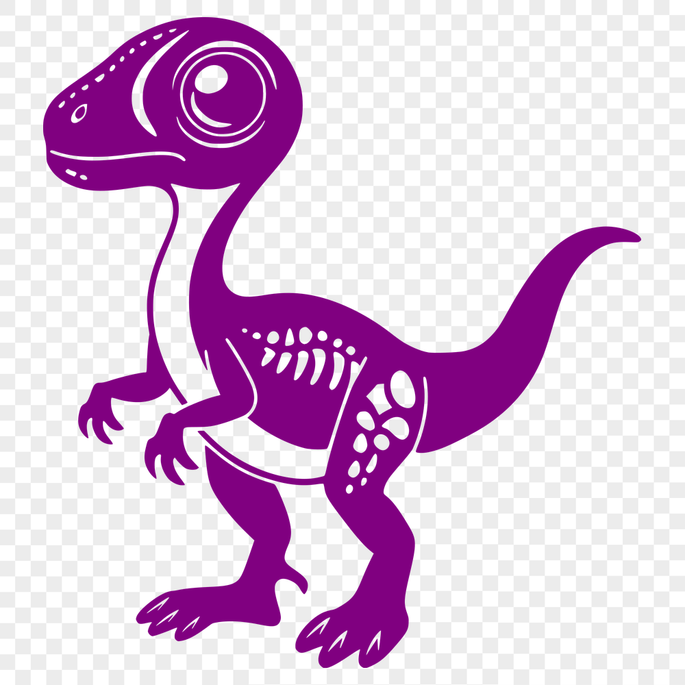 Artistic Dinosaur - Laser Engraver PNG