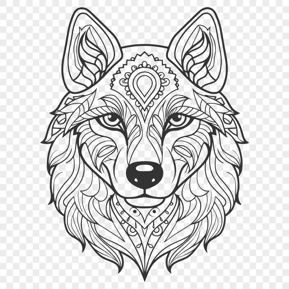 Artistic Husky SVG