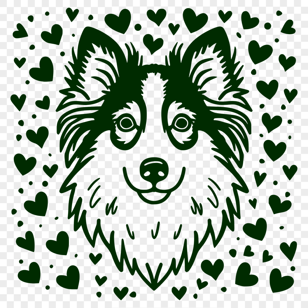 Free Stunning Shetland Sheepdog Printable Artwork