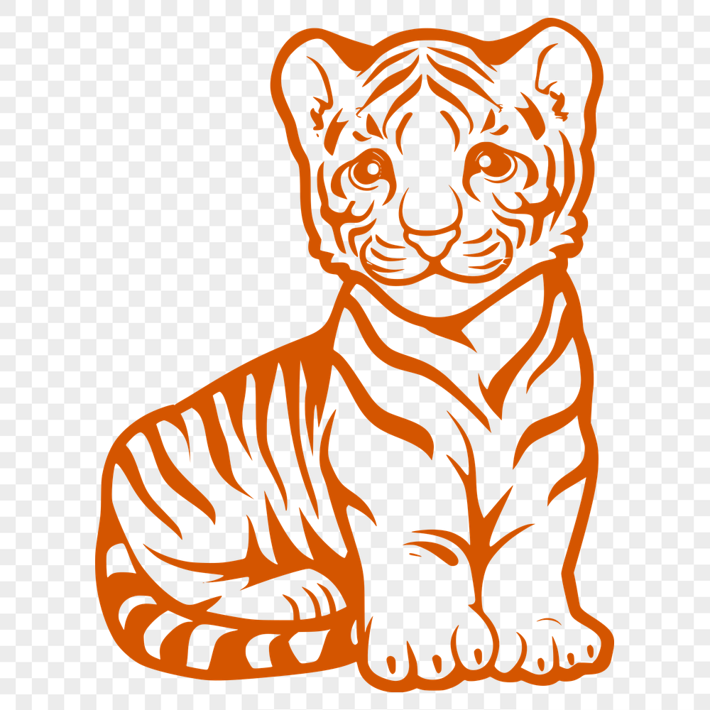 Sitting Tiger Design