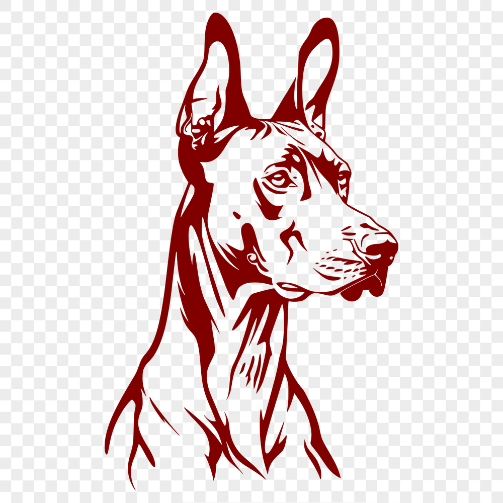 Free Creative Doberman Pinscher Clipart