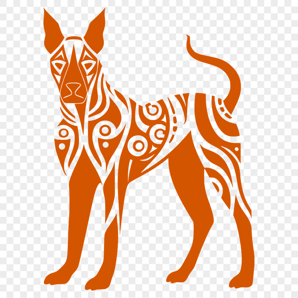 Beautiful Standing Doberman Pinscher PNG