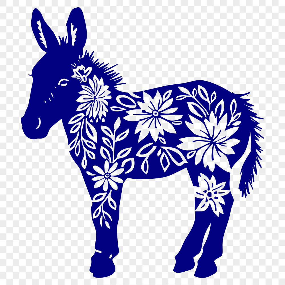 Floral Donkey - For Procreate Project