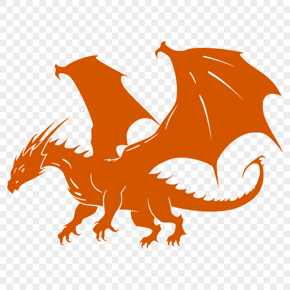 Beautiful Dragon Clip Art