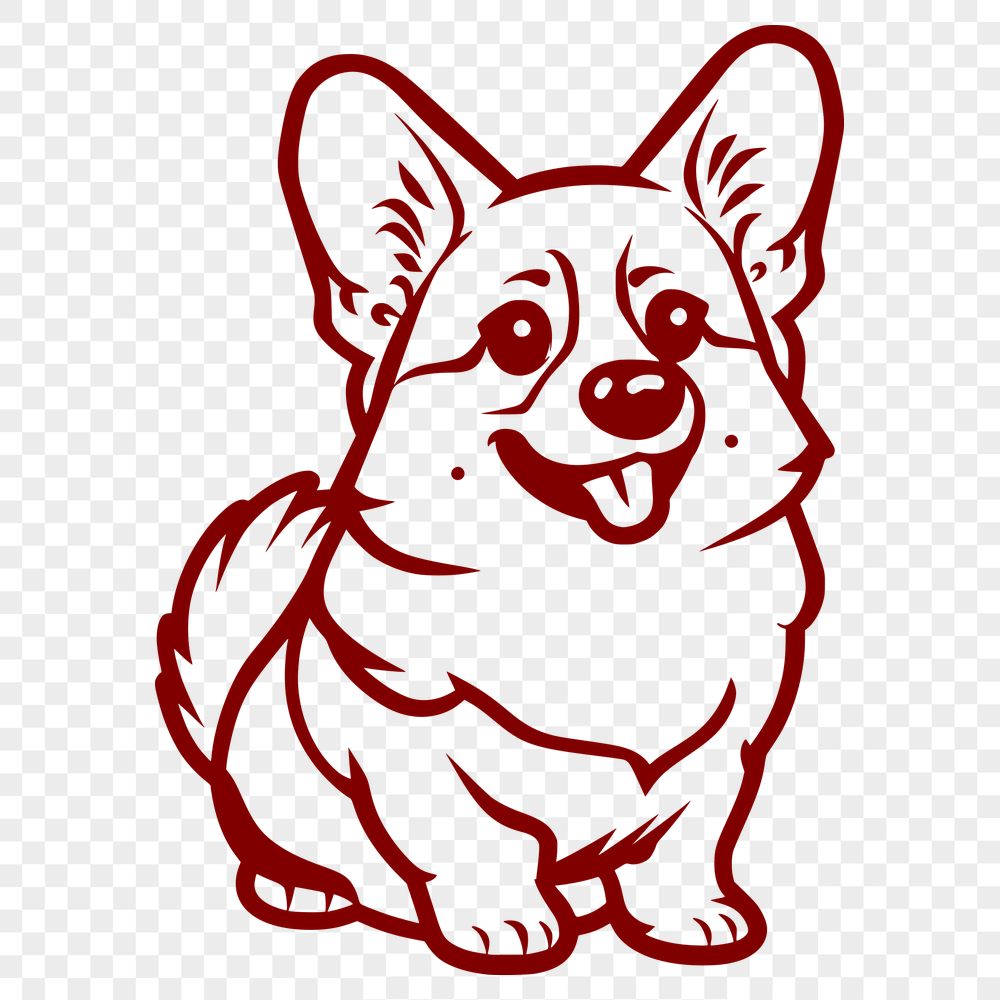 Free Unique Corgi Digital Artwork