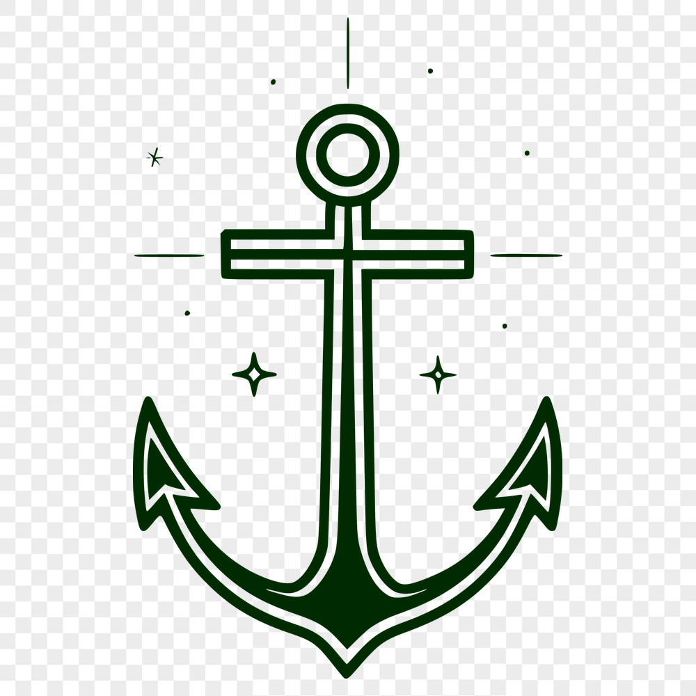 Beautiful Anchor Decal