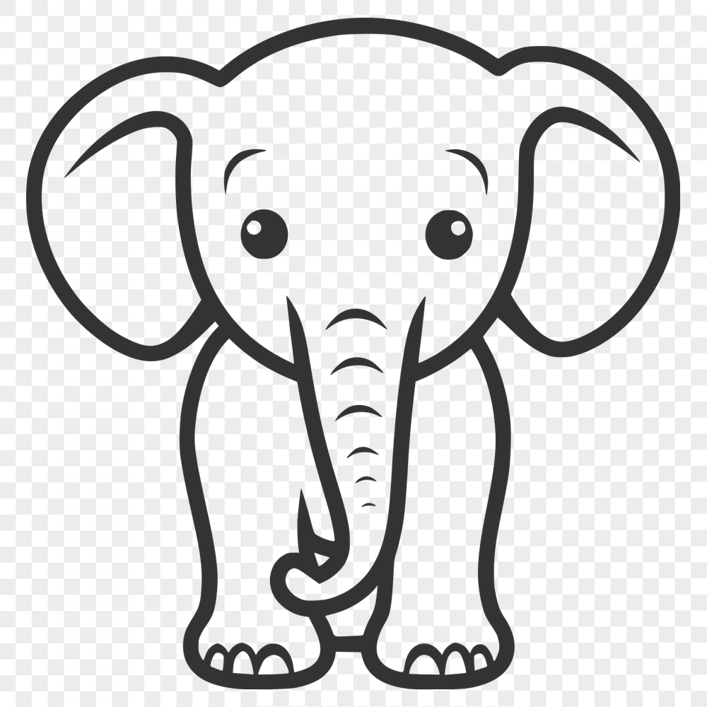 Elephant SVG, PNG, PDF And DXF Files