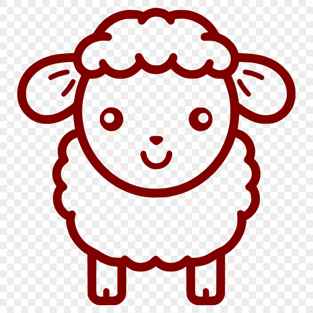 Unique Sheep Vector Craft File