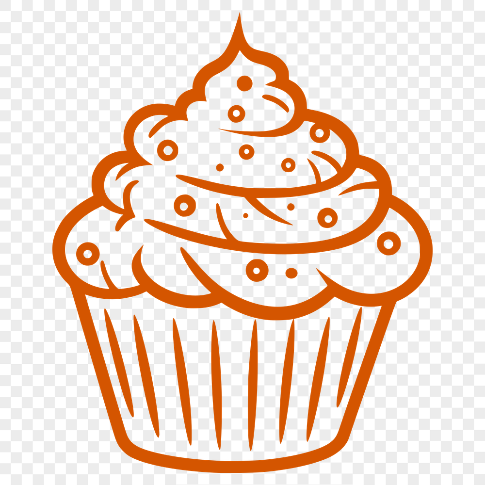 Free Creative Cupcake Vector Art