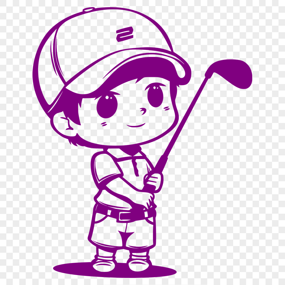 Unique Golfer Vector Image