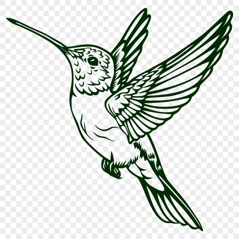 Creative Hummingbird - DXF Format