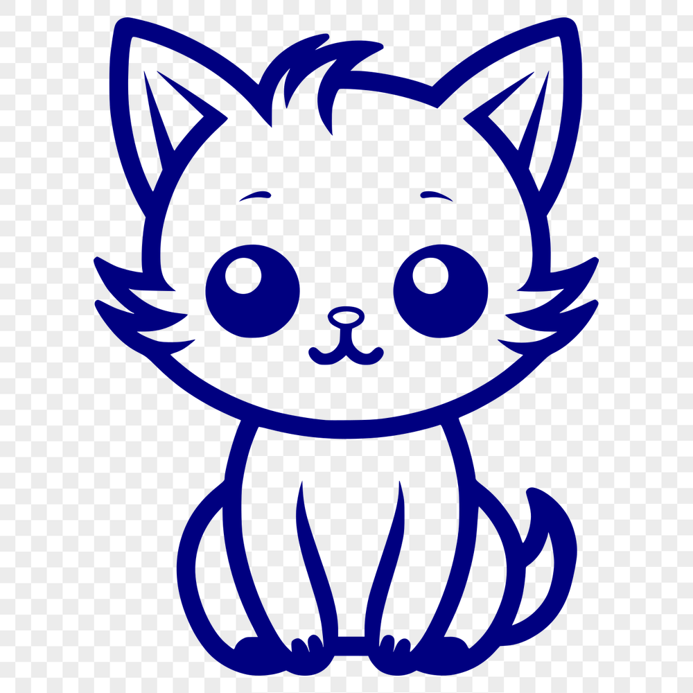 Free Artistic Kitten Vector Image