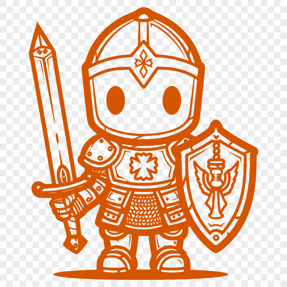 Free Creative Knight Digital Drawing