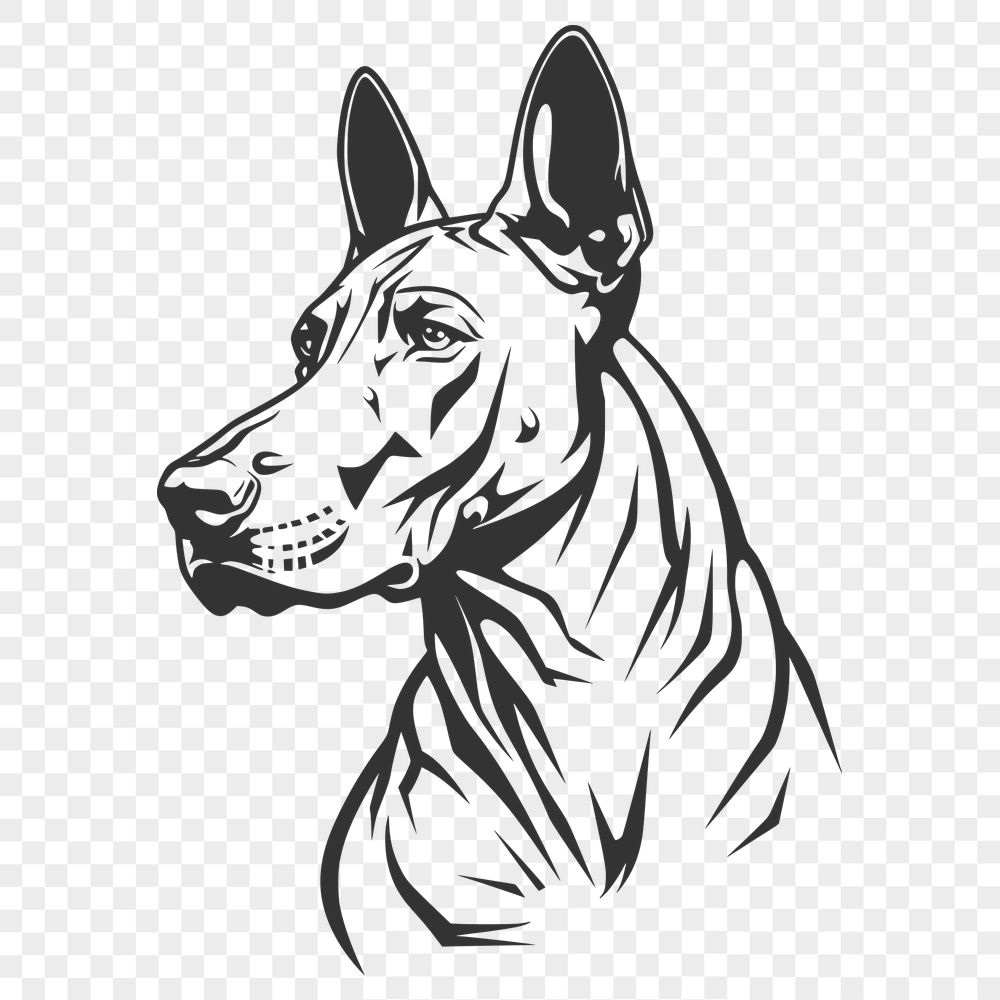 Creative Doberman Pinscher In SVG & DXF