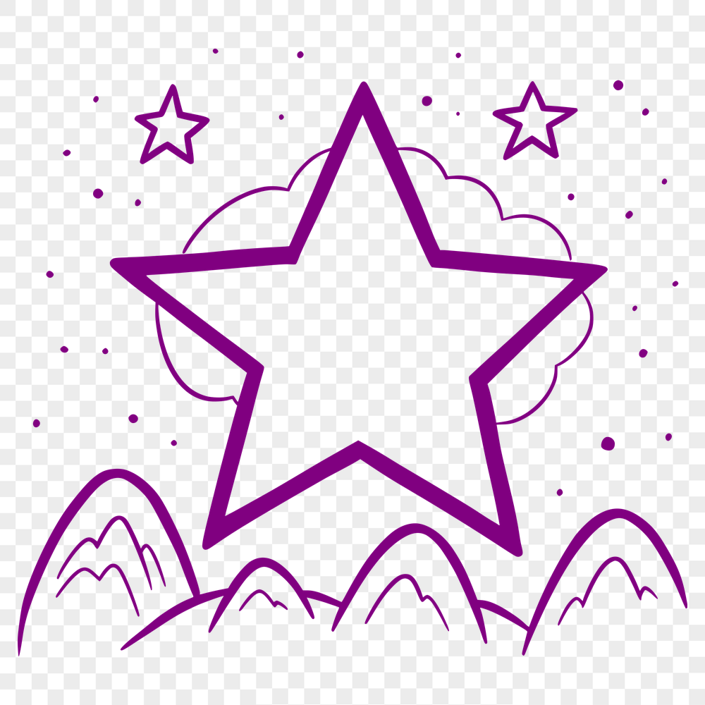 Creative Star Image In PDF For Free Download