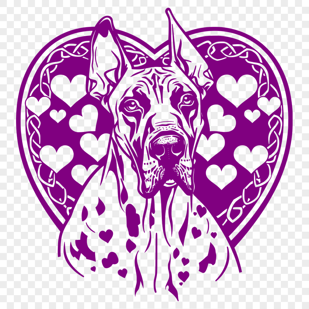 Artistic Great Dane - Procreate SVG