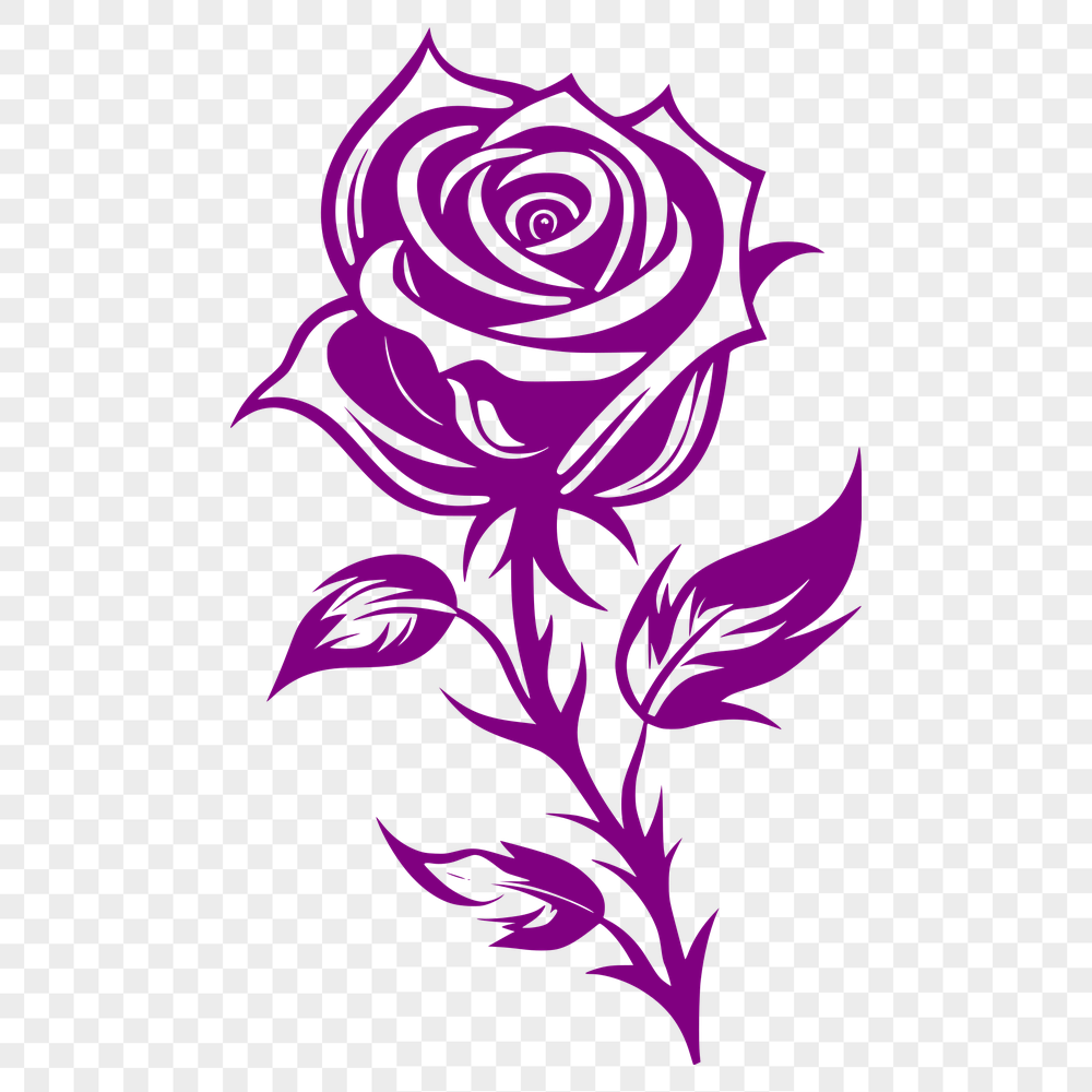 Rose Decal In PNG & SVG - Free Digital Download