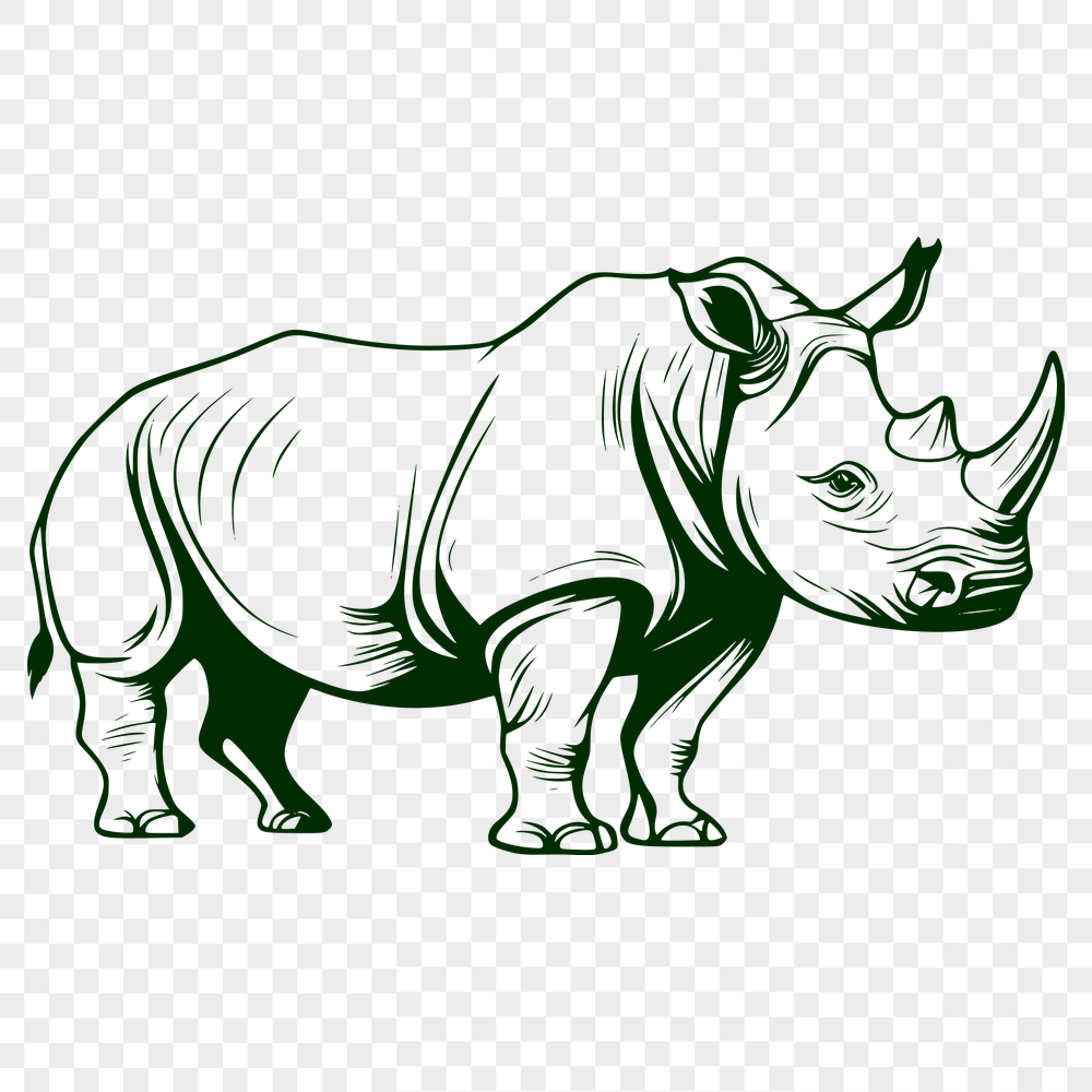 Safari Animal Stencil In SVG, PNG, PDF And DXF File Formats