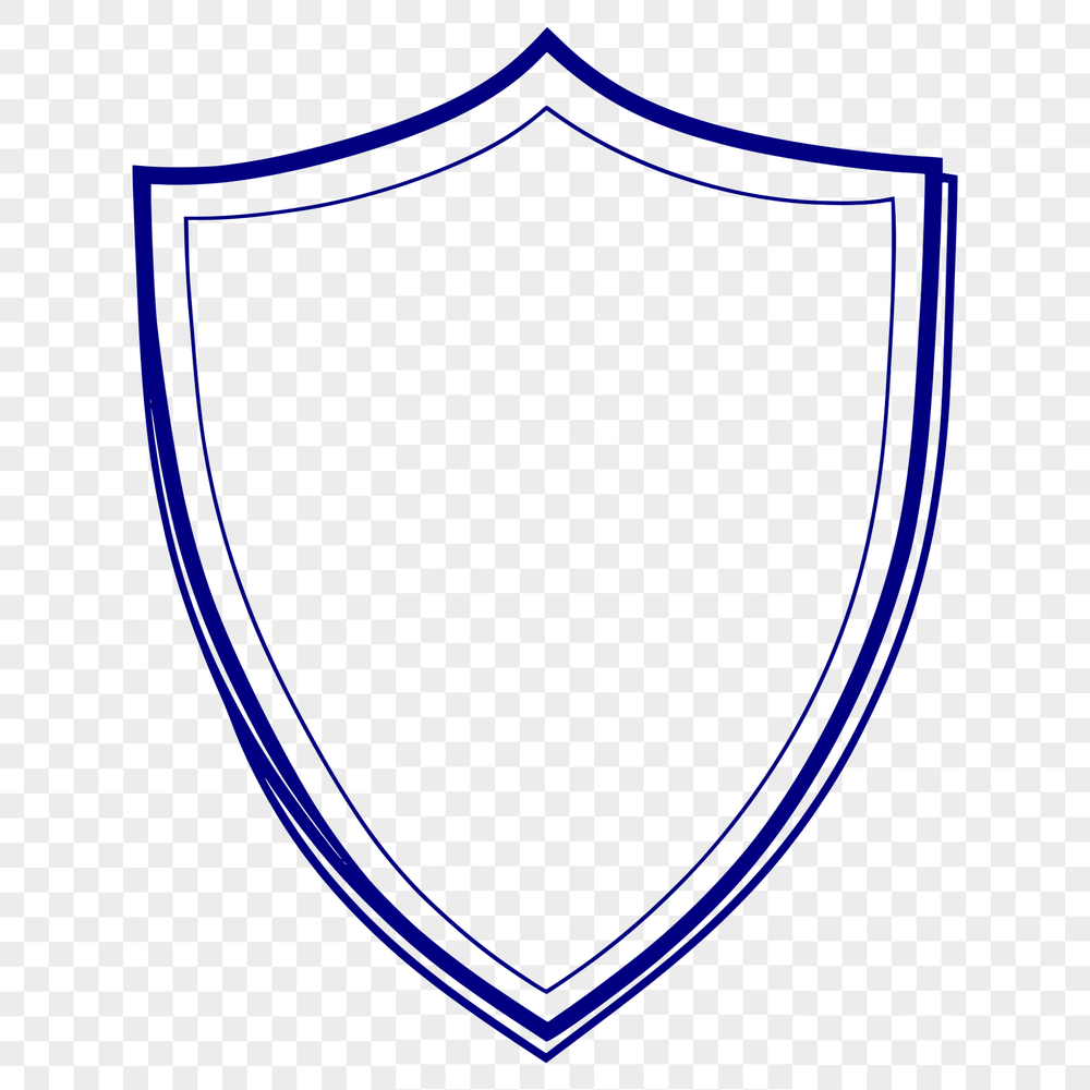 Intricate Shield Illustration - Vector Graphic Design A graphic illustration of a shield with intricate details, designed as a vector image.