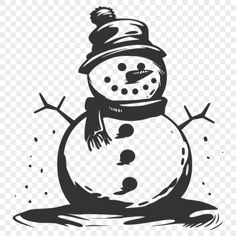 Stunning Snowman Vector Craft File