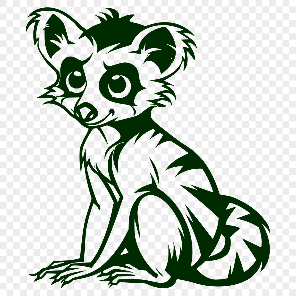 Artistic Lemur Vector Image