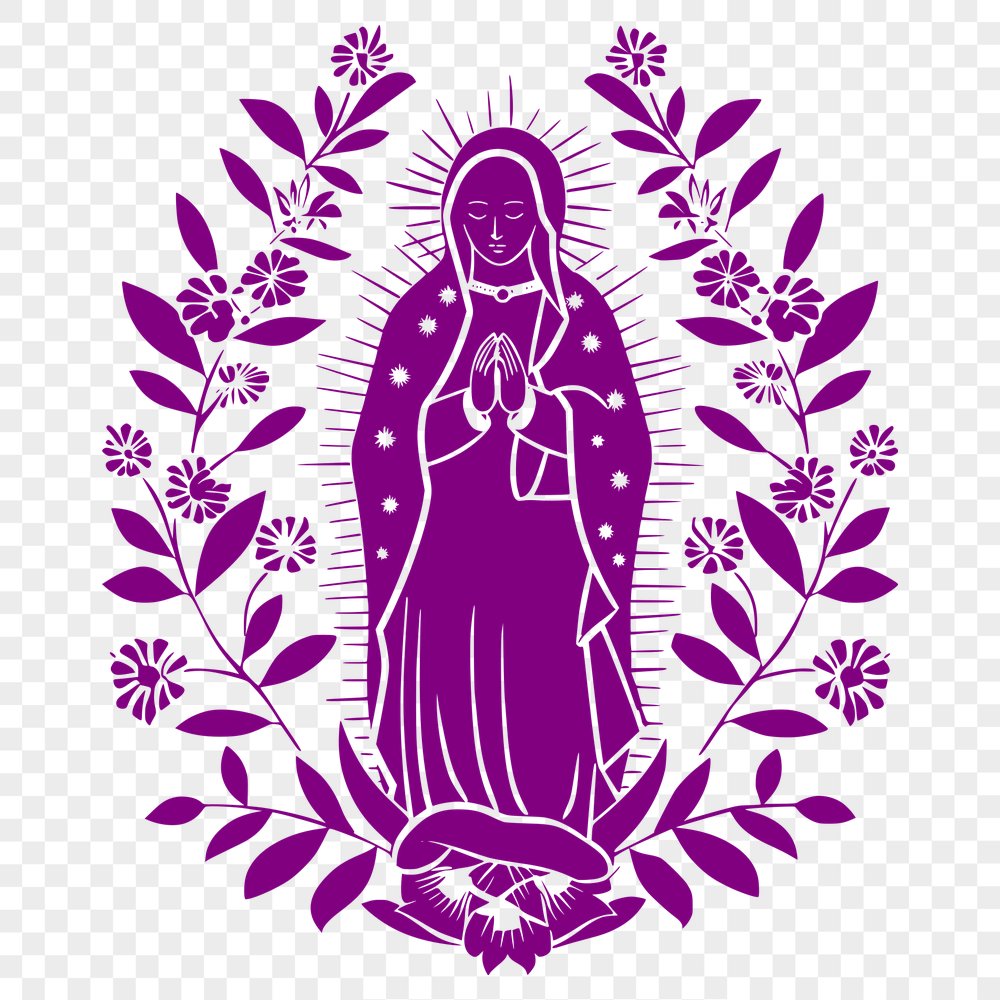 Artistic Virgin Mary PNG