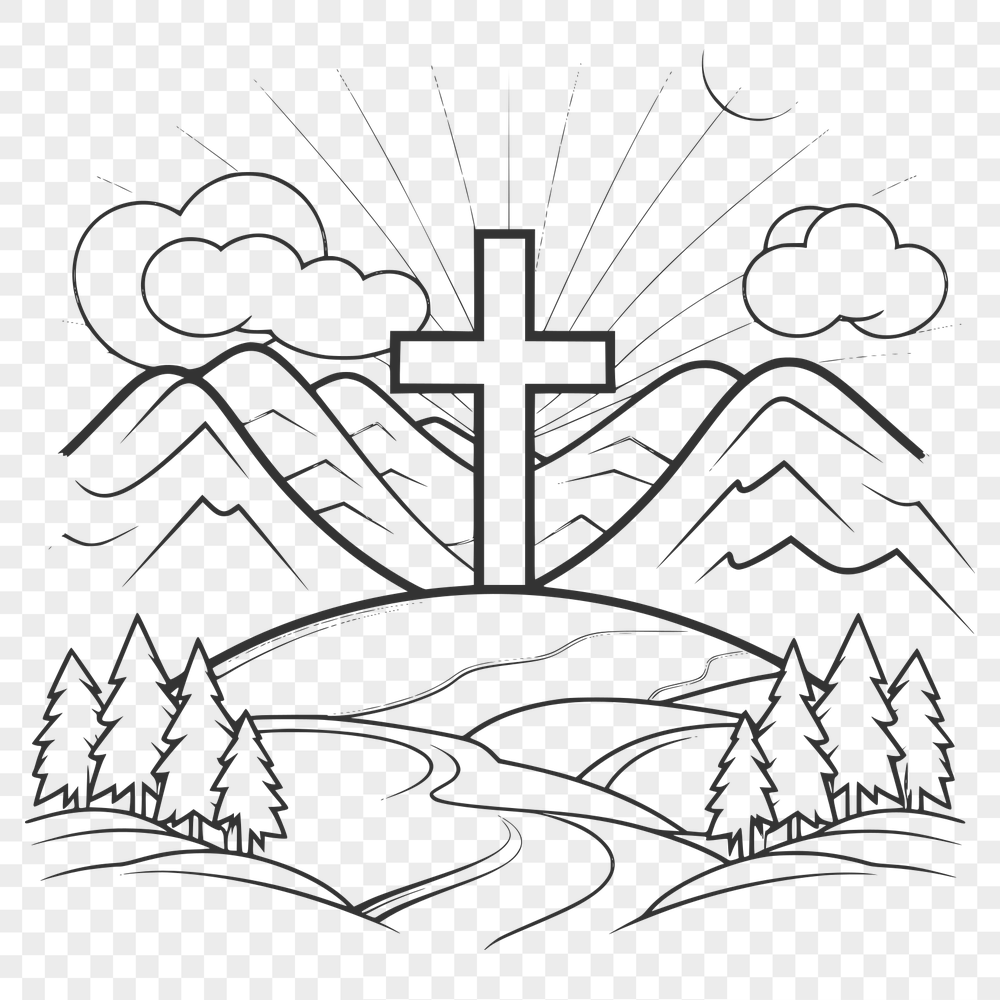 Free Free Crucifix Clip Art