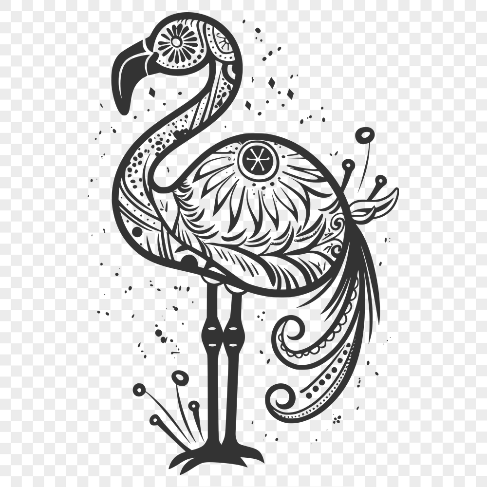 Free Creative Flamingo Decal