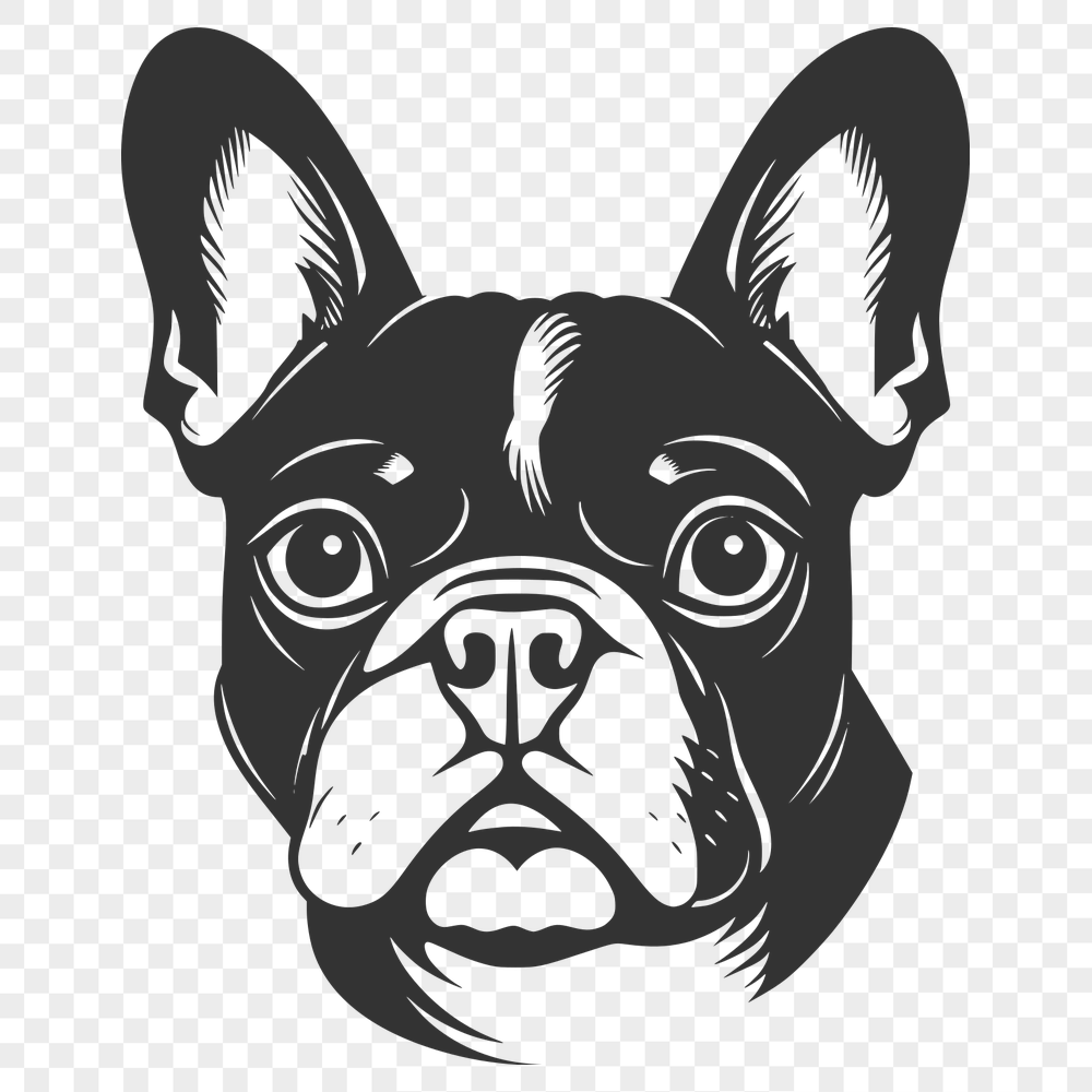 Creative French Bulldog SVG, PNG, PDF And DXF Files