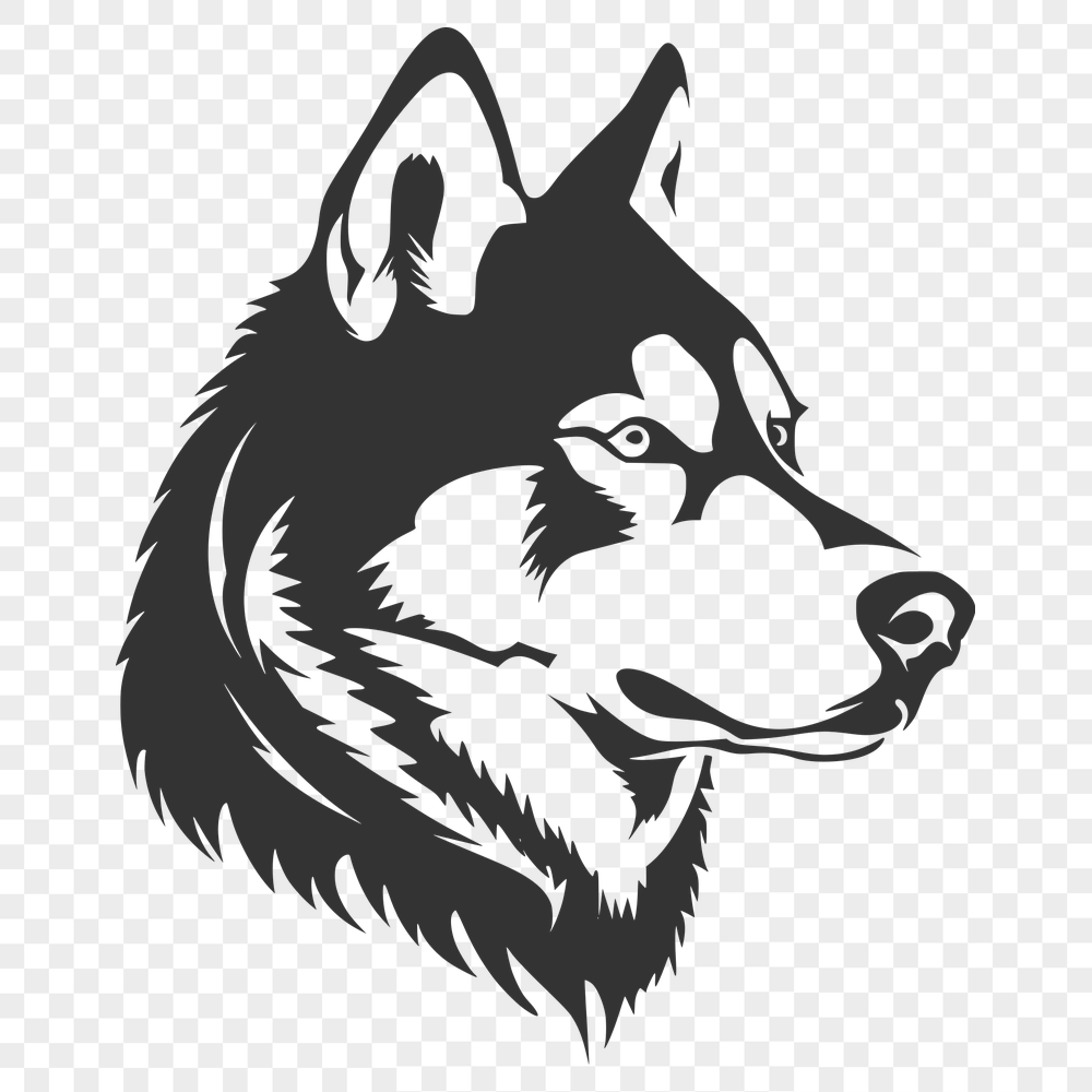 Free Creative Husky Vector Image