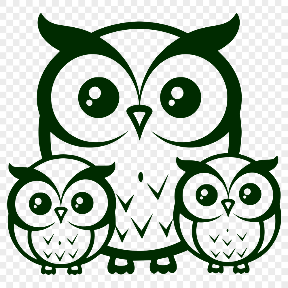 Artistic Owl Vector Art