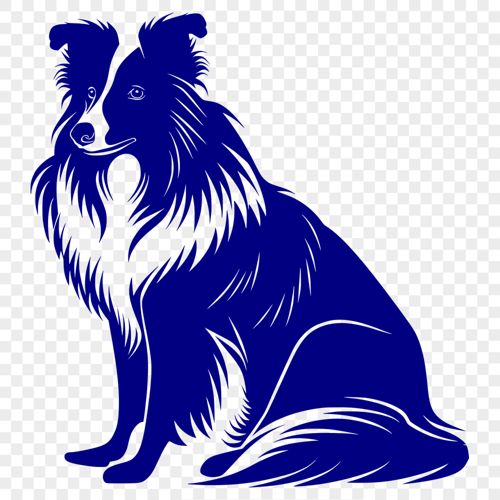 Free Unique Shetland Sheepdog Vector Art