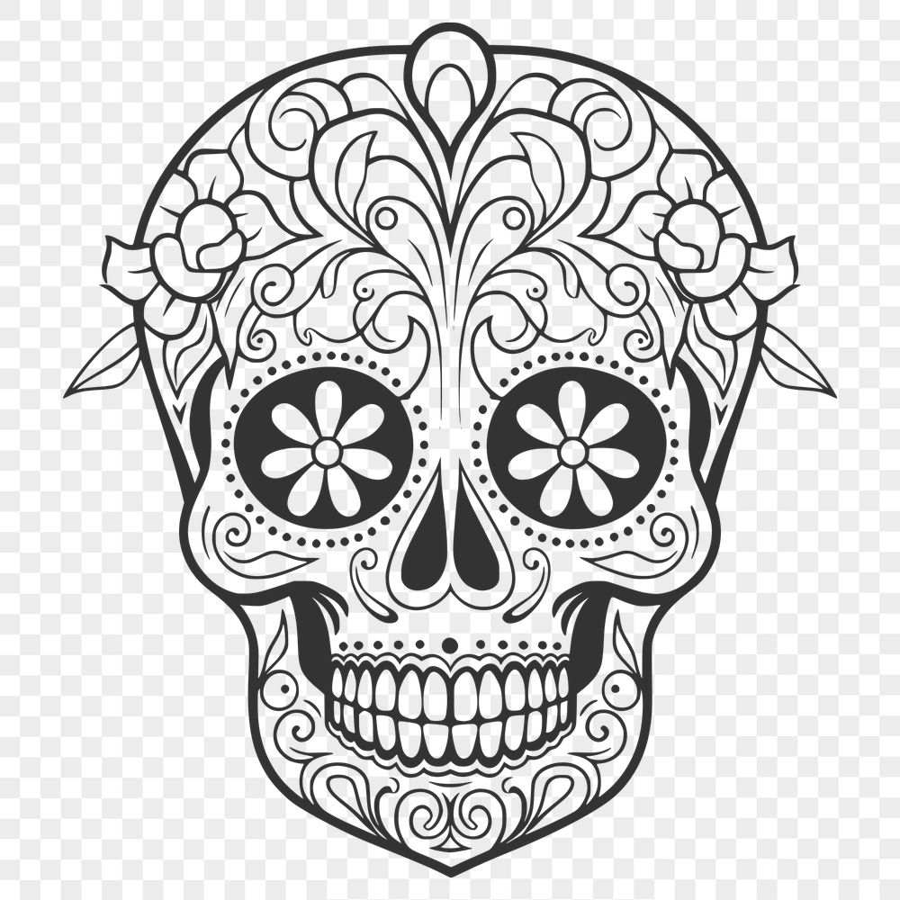 Free Unique Skull Vector Image