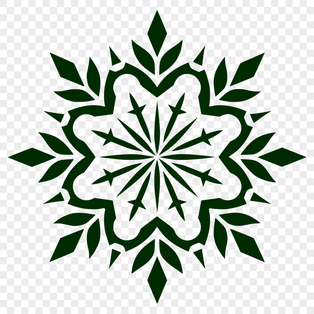 Artistic Snowflake In SVG Format