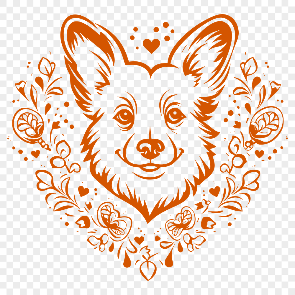 Free Ornate Welsh Corgi Digital Art