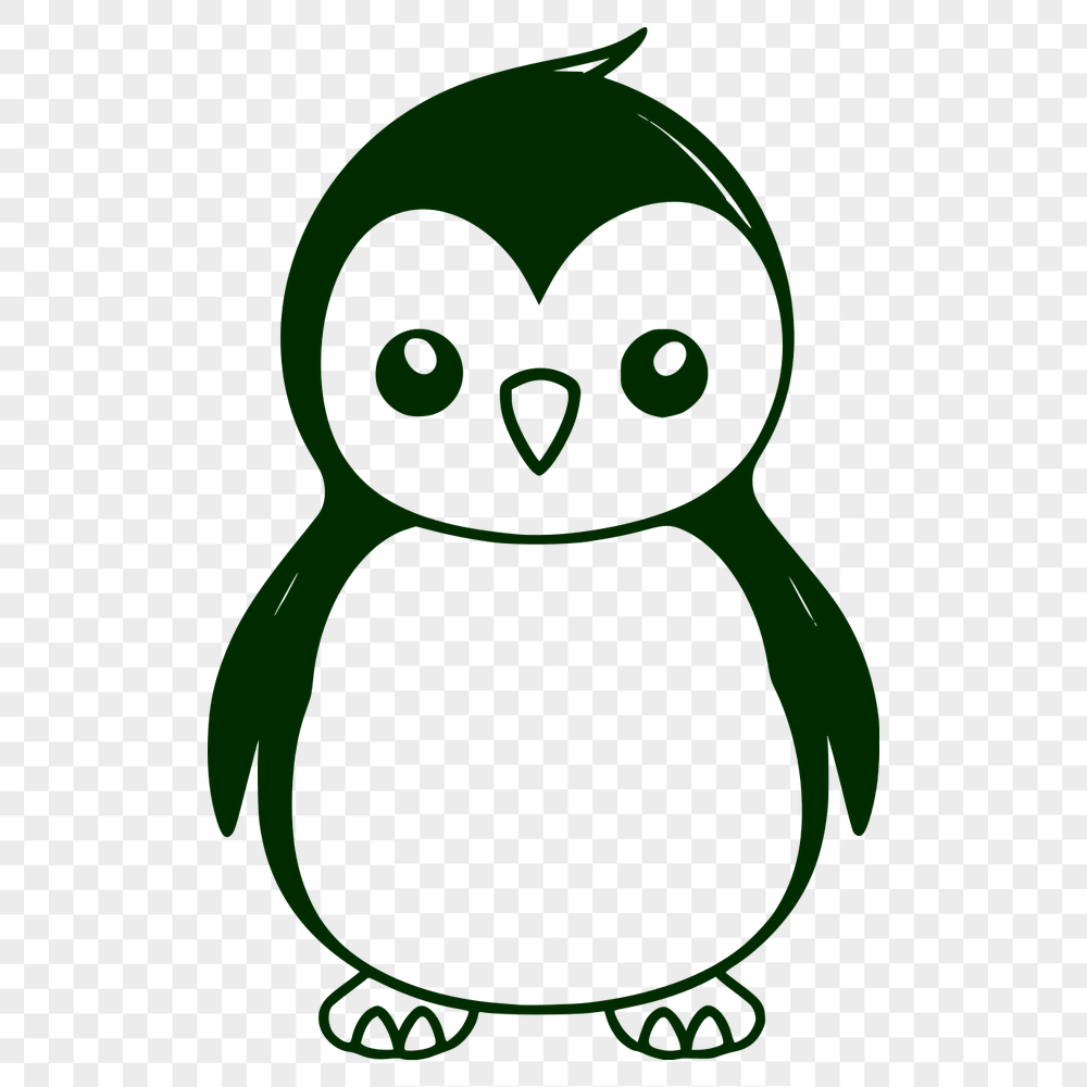 Free Beautiful Penguin Illustration