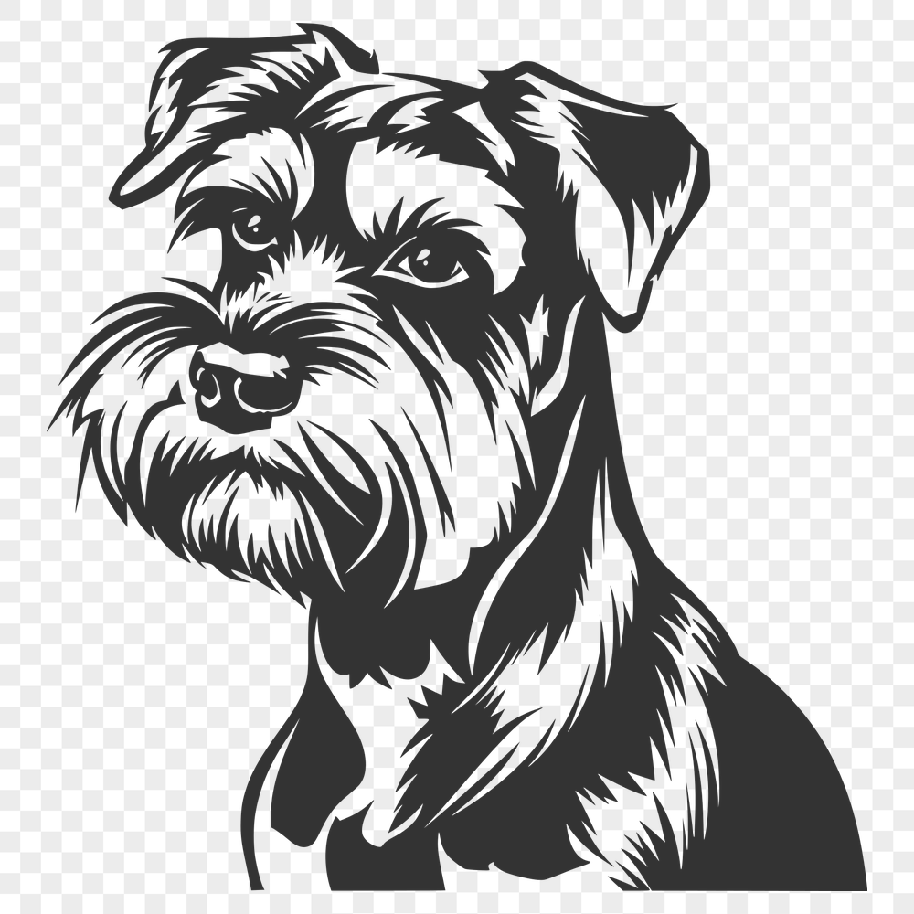 Free Miniature Schnauzer In DXF